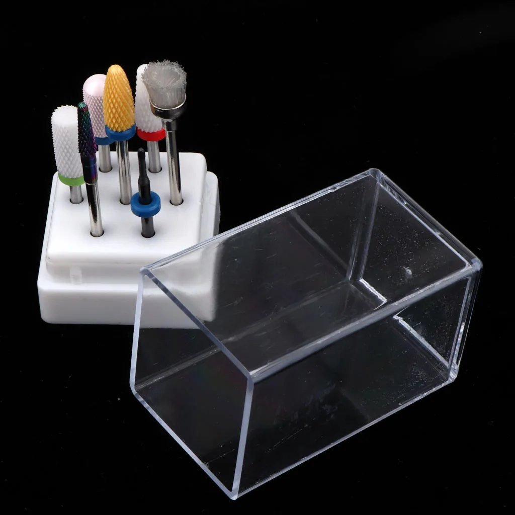 

7pcs Ceramic Nail Drill Bit Manicure Electric Nail Grinding Machine + Brush