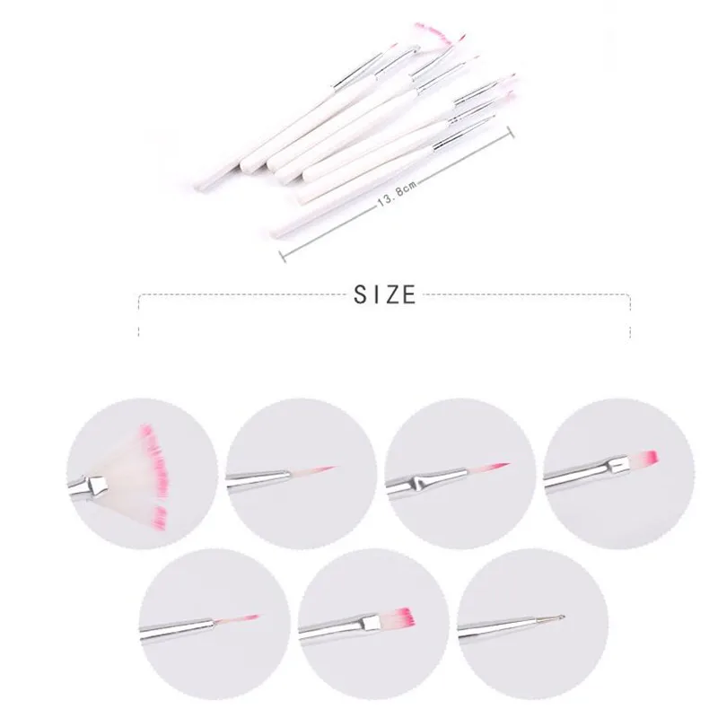 7 шт. кисточки для маникюра Гель-лак ногтей | Красота и здоровье