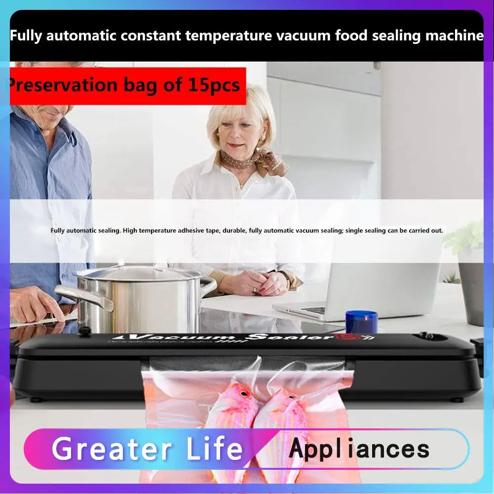

Automatic Constant Temperature Vacuum Food Sealing Machine Vacuum Sealer Food Saver Bags Commercial Vacuum Food Sealing