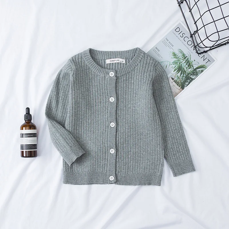 

Spring Autumn Cotton Sweaters For Children Clothing Boys Sweaters Tops Baby Girls Knitted Cardigans Stripped Kids Knitwear