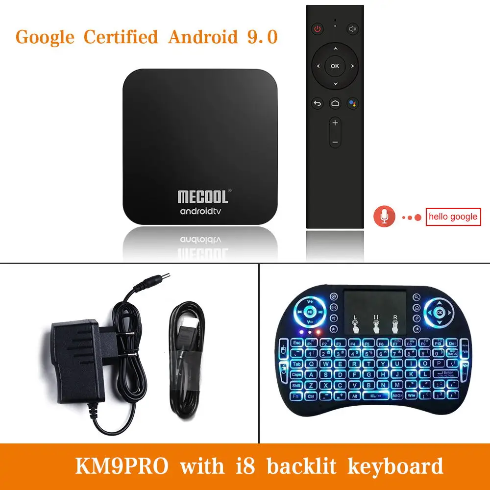 km9 pro 4G 32G i8 MECOOL KM9 pro Android 9,0 TV Box 4G RAM 64G ROM 2,4G/5G WiFi BT 4,1 Amlogic S905X2 Android 9,0 TV Box медиаплеер - Цвет: km9 pro 4G 32G i8