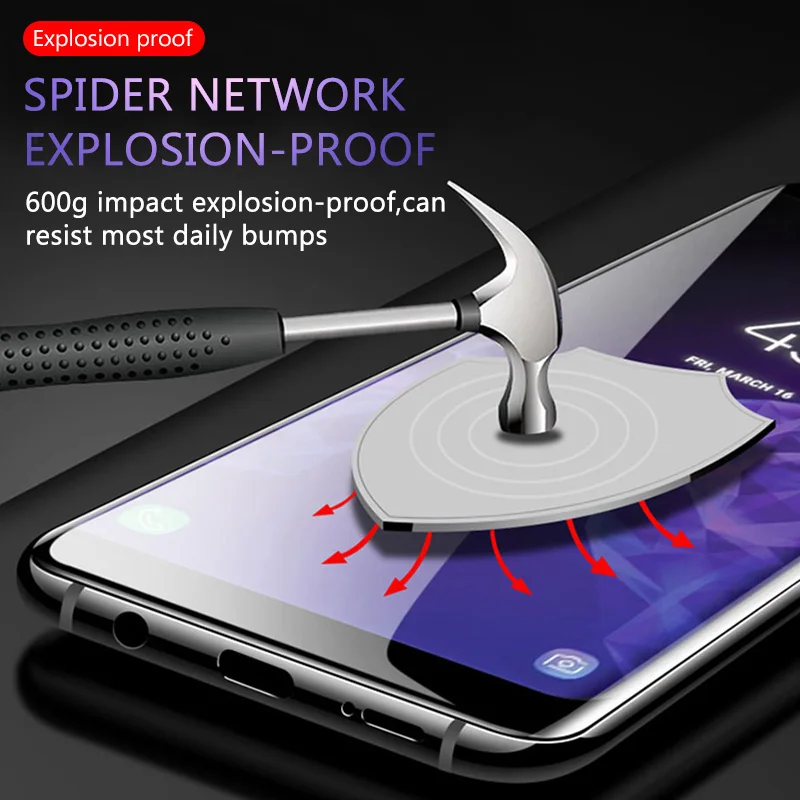 

UV Tempered Glass For Samsung Galaxy S20 Ultra S21 Plus Screen Protector S10 5G 4G S8 S9 Note 20 Ultra 10 9 8 S Film Case 500D