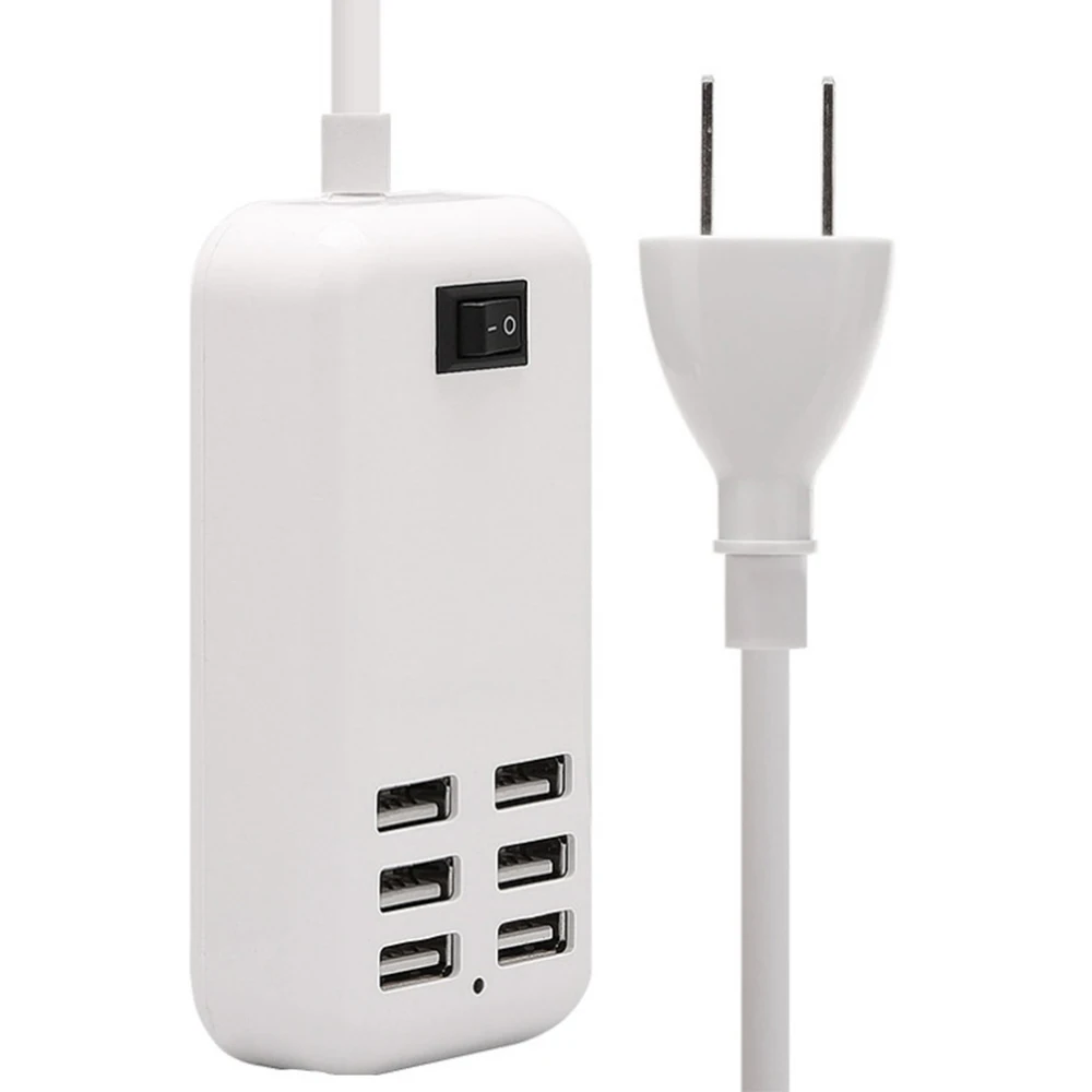 ANKNDO 6 портов USB зарядное устройство 5 В/3 А настенное розетка США ЕС штекер Адаптер