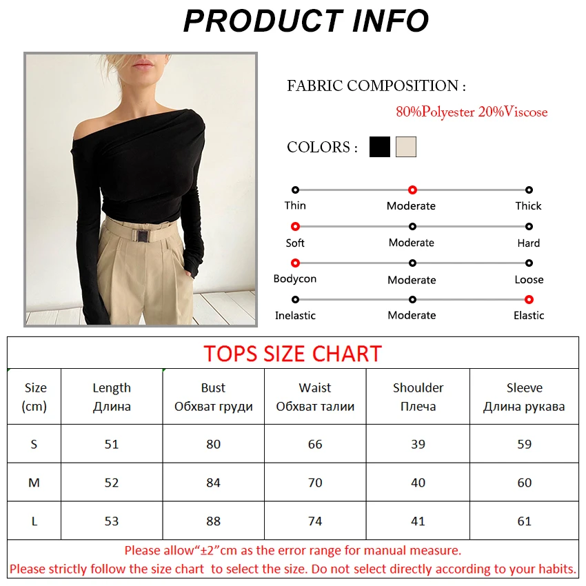 

Bclout Casual Solid Off Shoulder Blouse Shirt Basic Black Long Sleeve Top Women 2021 Spring Fashion Elegant Ladies Tops Knit