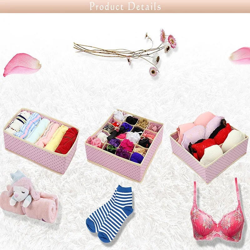 3 шт./набор складные органайзеры для нижнего белья|Ящики-органайзеры| |