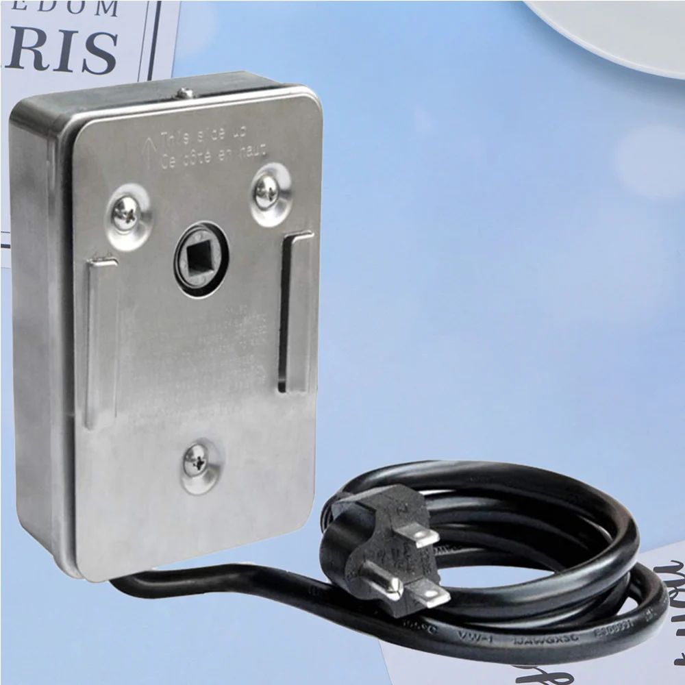 

1PC Stainless Steel Barbecue Motor Waterproof Grill Motor Special Grill Fork Motor for Home Store Use with Plug Silver