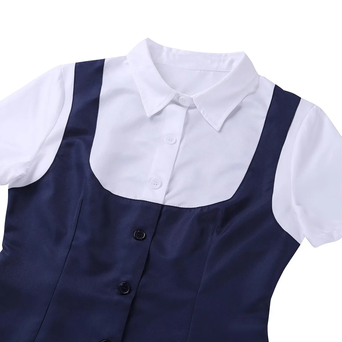 Женская школьная маскарадный костюм для девочек ролевая игра форма с короткими