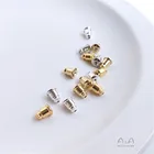 Силиконовые затычки для ушей с позолотой 14 карат, аксессуары для ушей сделай сам, пластиковые затычки для ушей диаметром 18K