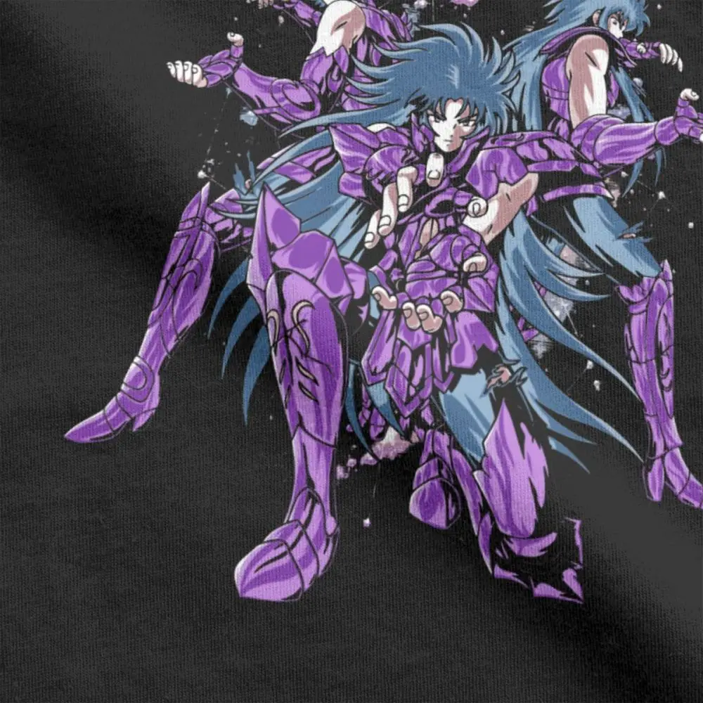 Funny Athena Exclamation T-Shirts for Men Pure Cotton T Shirts Knights of the Zodiac Saint Seiya 90s Anime Short Sleeve Tee |