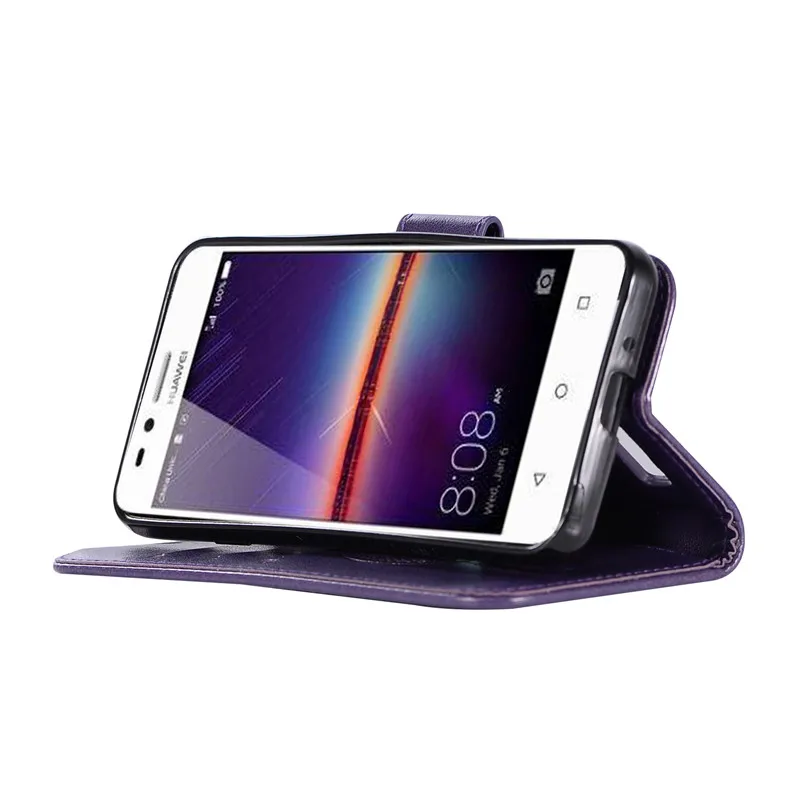 Чехол-бумажник из искусственной кожи для Huawei чехол-накладка телефона