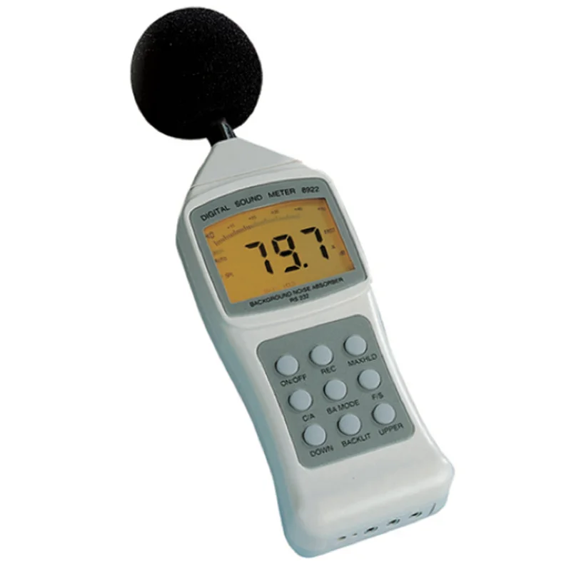 

AZ 8922 Sound Level Meter-Backlight Auto/Manual Range, 6 Measurement Range in 10 Steps,Easy to Calibrate by Standard Calibrator.