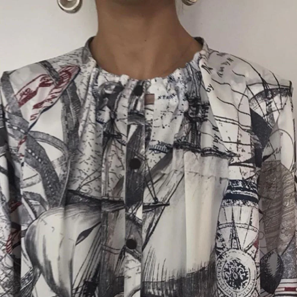 

Elegant Office Ladies Long Dress Printed Korean Japanese Women Maxi Dresses Spring Long Vestidos Retro Casual Fashion 2021