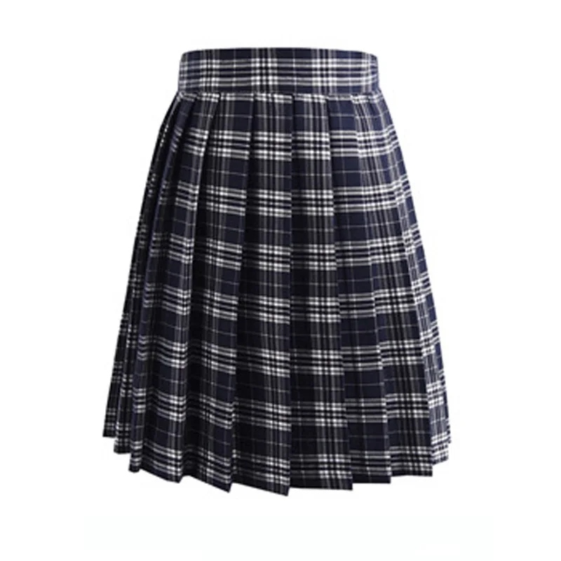 

Harajuku Black High Waist Skirts Womens 2021 Summer Anime Skirts Kawaii School Uniform Short Mini White Pink Plaid Pleated Skirt