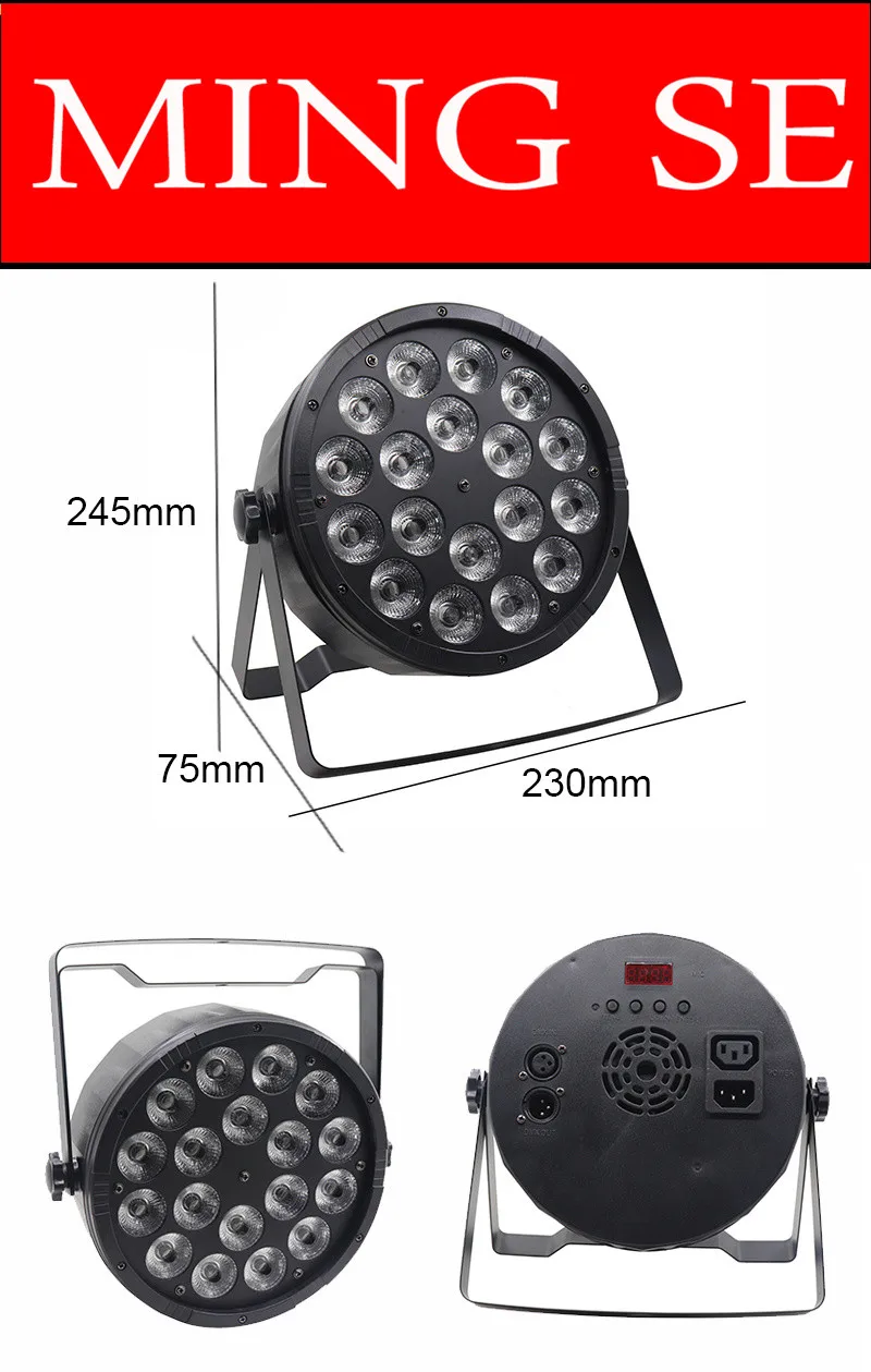 4 шт./лот 18x12 Вт RGBW 4в1 Led Par свет 18*12 Вт с DMX512 Дискотека огни профессиональное студийное диджейское оборудование свадебное освещение
