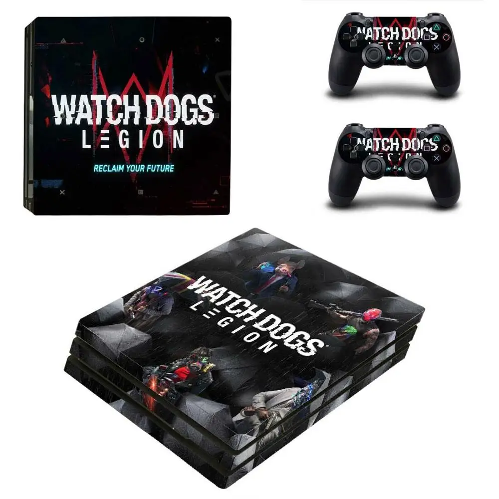 PS4 Pro наклейка s Watch Dogs: Legion Play station 4 на кожу Стикеры для playstation консоль и