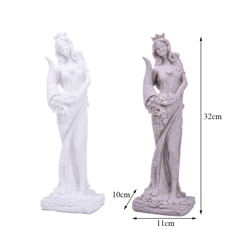

NEYLEND Sandstone Goddess of Wealth Statue Sculpture Home Office Decoration Creative Angel Figurines Miniatures Wedding Gifts