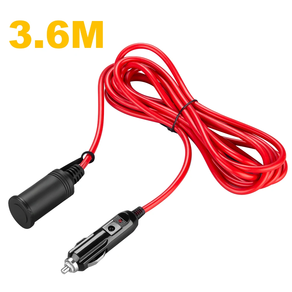 

Extractme 12 В 24 В 15A автомобильный удлинитель прикуривателя 3,6 м 16AWG автомобильный разветвитель зарядное устройство кабель розетка автомобильные аксессуары