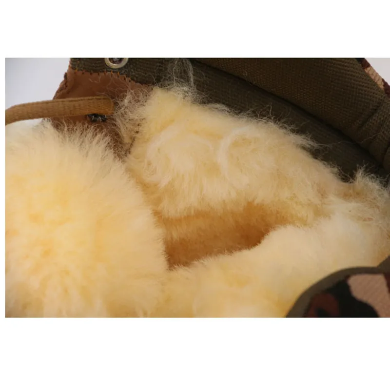 Мужские зимние ботинки на овечьем меху до-40 градусов мужские водонепроницаемые