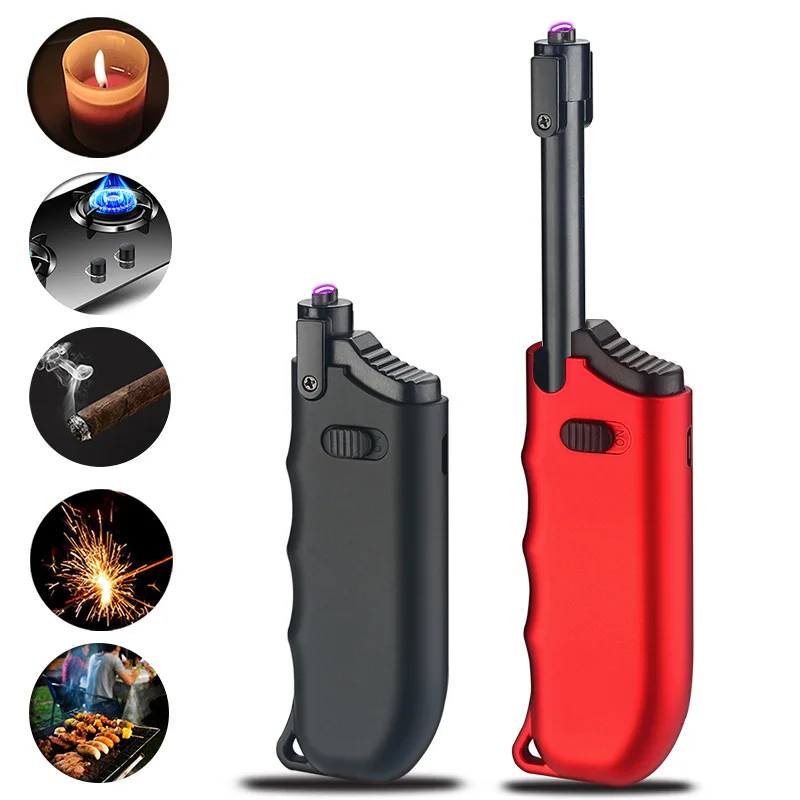 

Retractable Rechargeable USB Arc Kitchen Igniter Cigarette Lighter Kitchen Torch More Safe and Convenience Women Torch Lighter