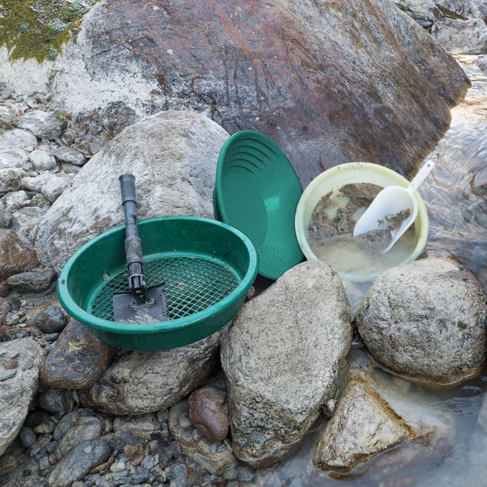 

NEW Plastic Gold Pan Basin Nugget Mining Dredging Prospecting for Gold Mining Manual Wash Gold Equipment Metal Detecting Tools