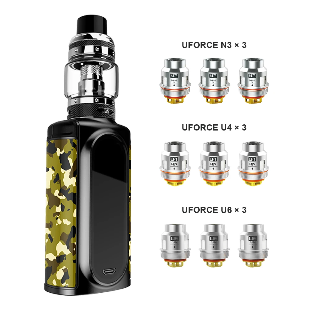 Оригинальный бокс мод VOOPOO VMATE 200W TC Kit 8 мл большая емкость 9 шт. катушек подходит для