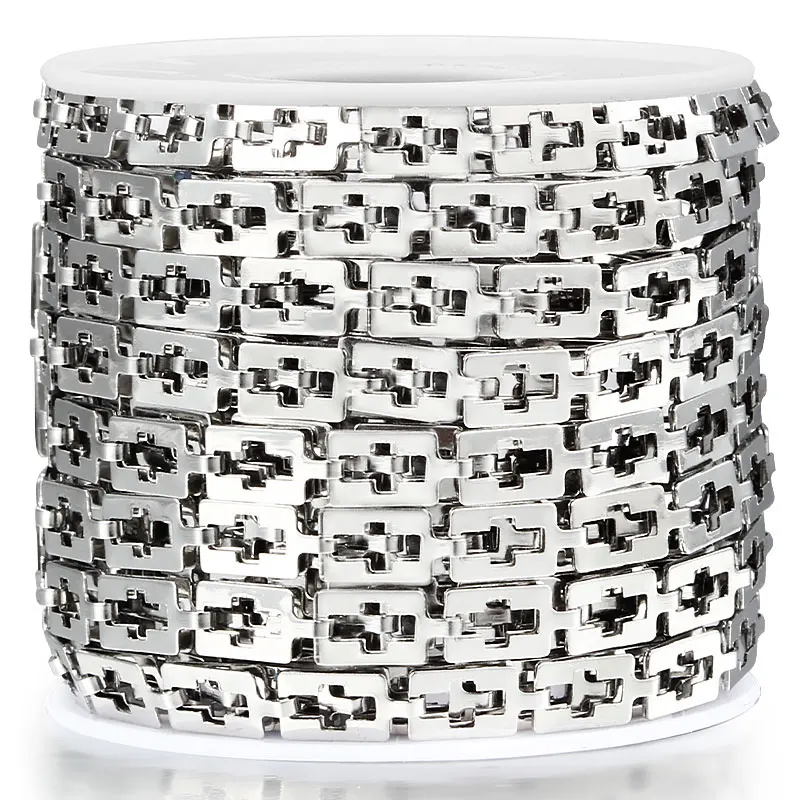 Цепочка с квадратными звеньями в стиле хип-хоп для мужчин и женщин | Украшения