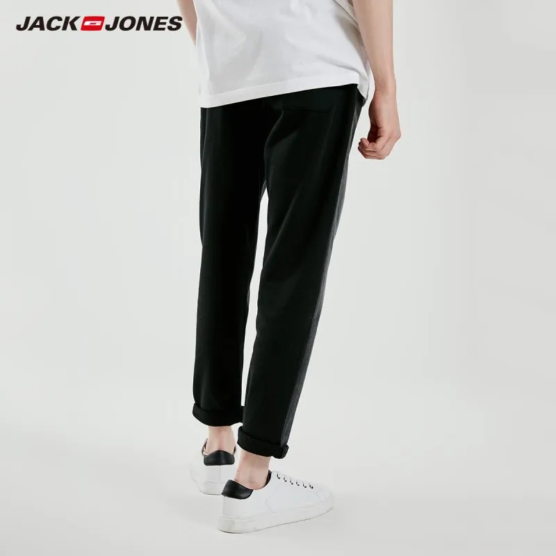 JackJones джинсы мужские черные эластичные свободные прямые базовая мужская одежда