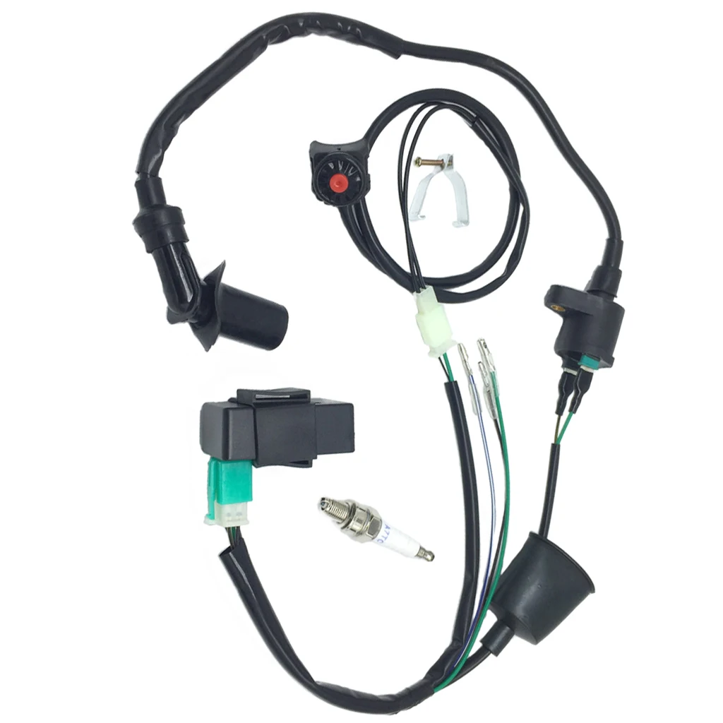 Проводка ремня-перехвата выключателя убийства катушки зажигания CDI для 50cc-160cc SSR Thumpstar Kick Start Pit Dirt Bike.