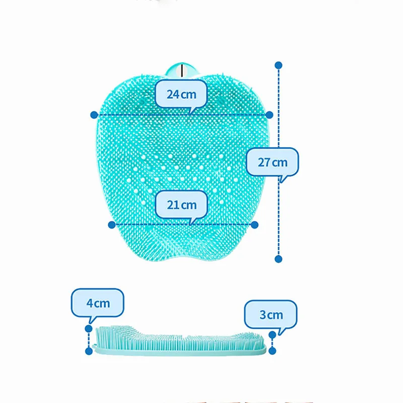 

Pregnant Women Without Bend Over Shower Foot Massager Scrubber Cleaner Washing Massage Tools Pad Mat Elderly Feet Cleaning Brush