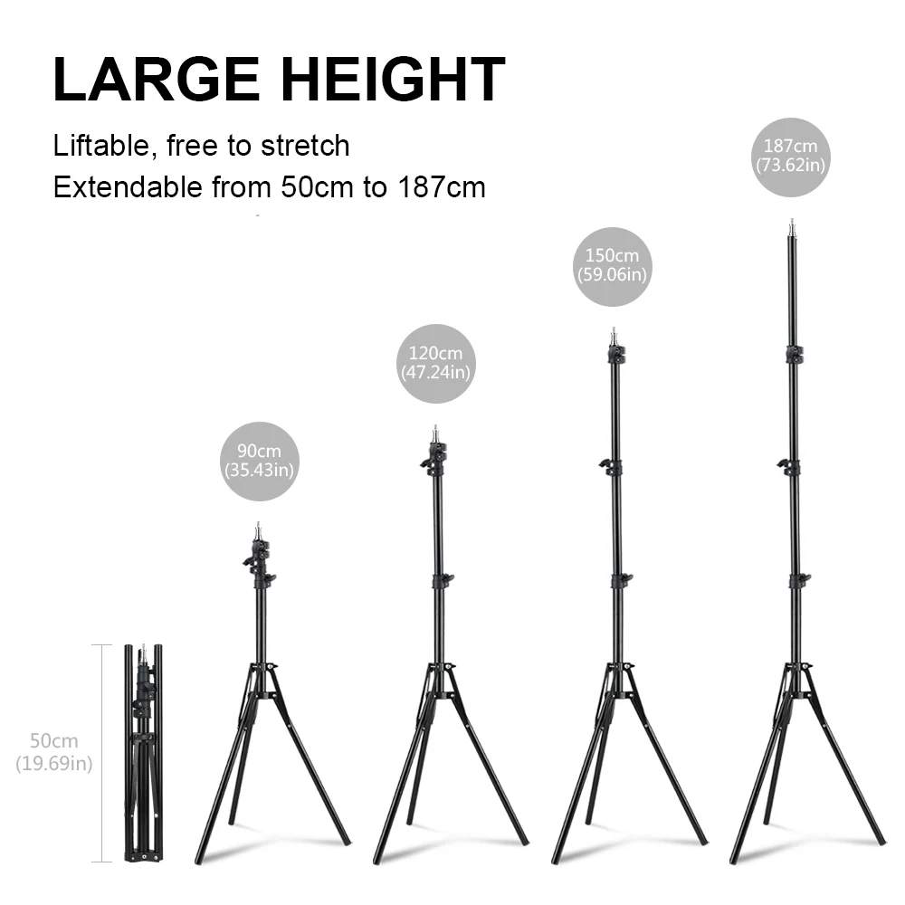 Складной Телескопический штатив XTUGA металлическая Регулируемая напольная