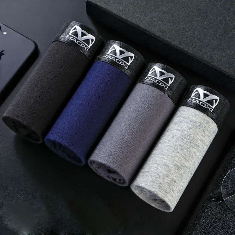 4pcs / Mens Underwear Shorts Boxer Shorts Mens Sexy Underwear High Quaity Men's Underwear Pure Cotton Breathabe Boxer Shorts