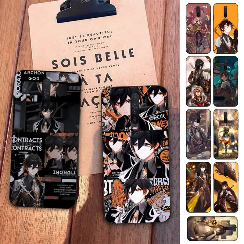 

TOPLBPCS zhongli genshin impact Phone Case for Redmi 5 6 7 8 9 A 5plus K20 4X S2 GO 6 K30 pro