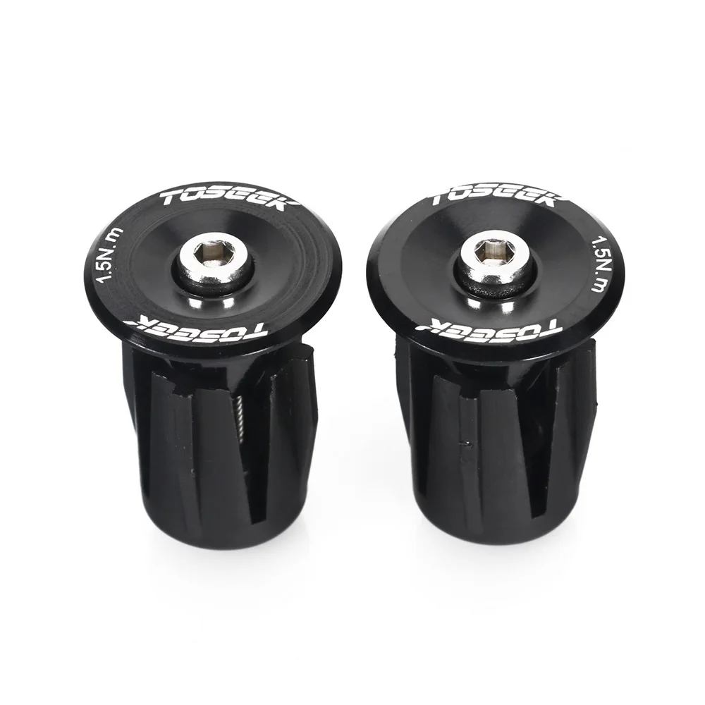 

1pair Road Mountain Bike Handlebar Cap MTB Bicycle Handle Bar Cap End Plugs Inflated Aluminum Alloy Grips Bar End Cap