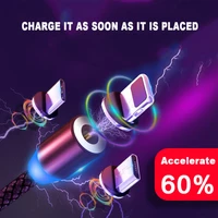 strong magnetic usb charge cable mobile phone fast charge android type c ios magnetic head usb mobile phone charge cable