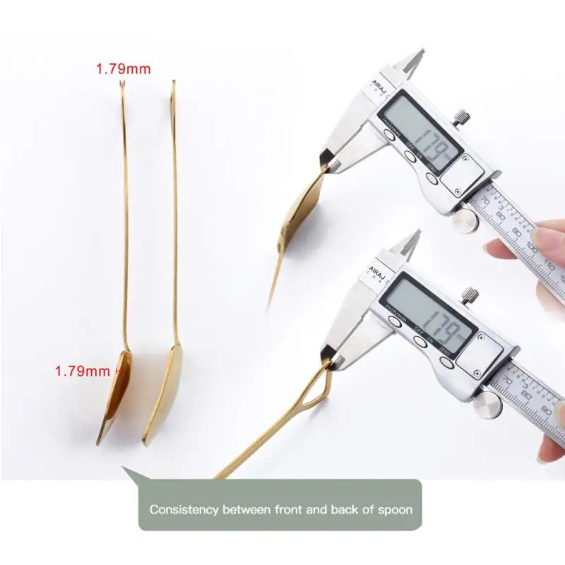 1 шт. креативная ложки лопатки мини-вилка металлическая кофейная фруктовые