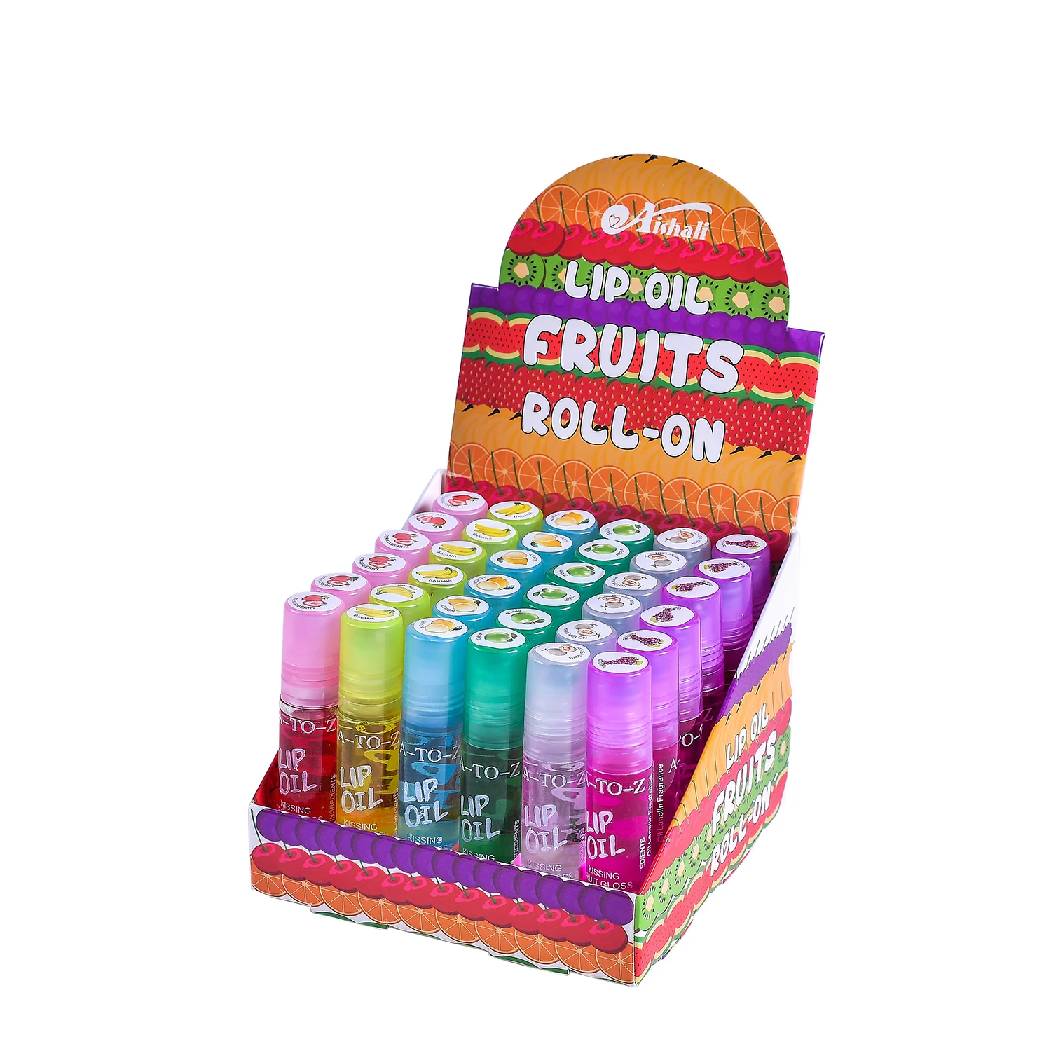 

36 Pieces Set Hot Style Moisturizer Fruit Flavor Lip Oil For Beauty Women Cosmetic Glossy Lip Makeup