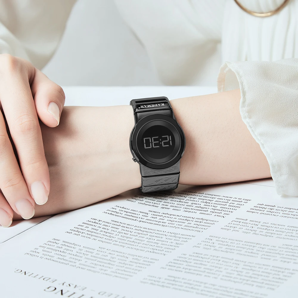 Модные женские цифровые часы с браслетом для женщин синие электронные Роскошные