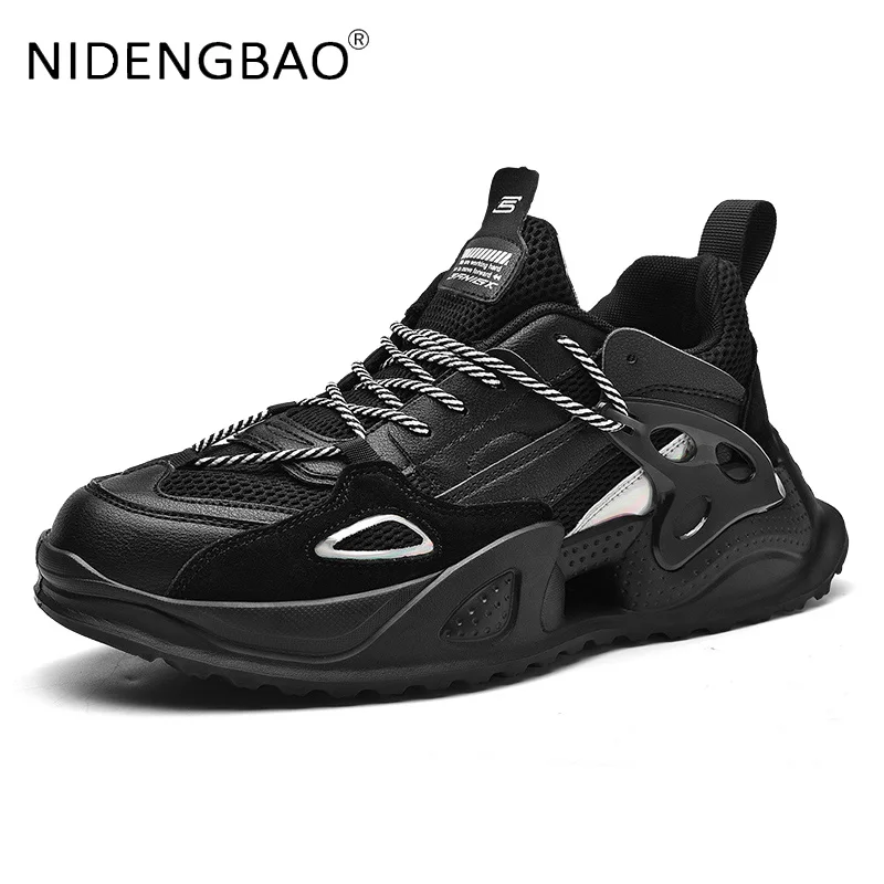 2021 Men Platform Sneakers New Design Fashion Breathable Lightweight Outdoor Running Walking Sports Vulcanized Chunky Shoes