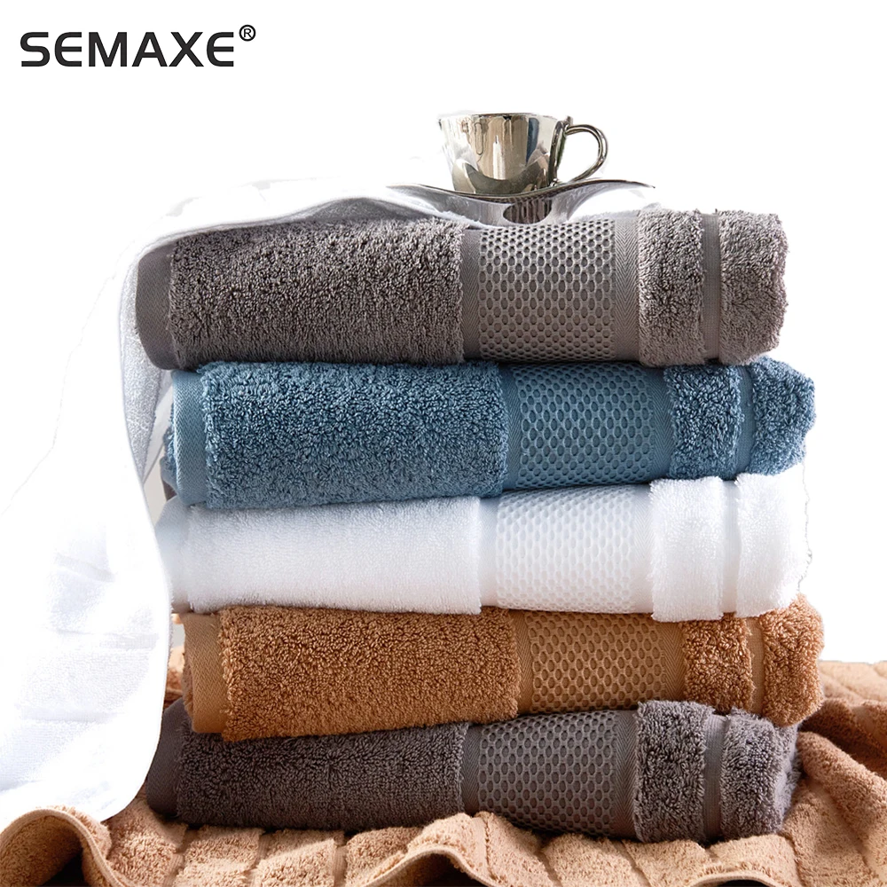 SEMAXE Bath Towel Set Adult Bath Towel 80*150 Hand Towel 40*80 Face Towel 40*40 High Quality Cotton Towel for Bathroom