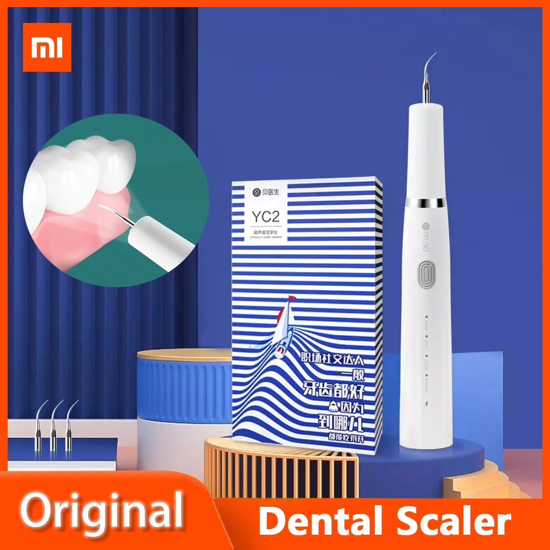 

Портативный Ультразвуковой Электрический стоматологический аппарат Xiaomi DR BEI YC2 для удаления пятен, перезаряжаемый прибор для чистки зубов, ...