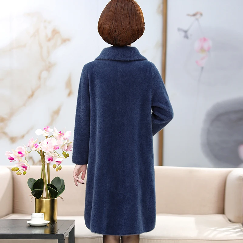 Женская зимняя длинная куртка высококачественное толстое пальто из