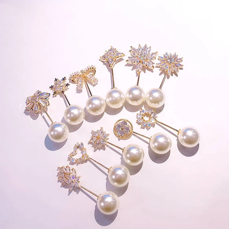 Большие бусины с имитацией жемчуга декоративная булавка для платья стразы