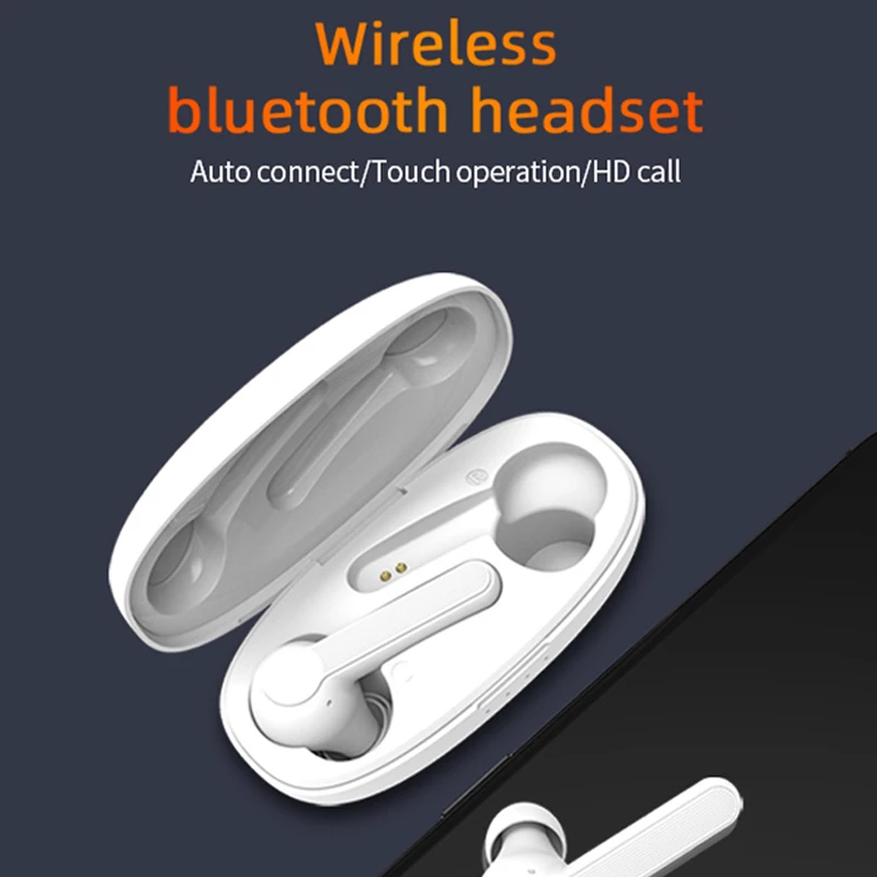 Беспроводные Bluetooth-наушники с сенсорным управлением Спортивная гарнитура для