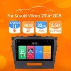 Автомобильная Мультимедийная система, автомагнитола под управлением Android 10, с GPS Навигатором, DVD-плеером, для Suzuki Vitara 2015, 2016, 2017, 2018, 2019