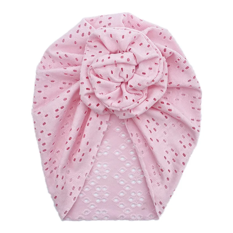 

Hot Sale Spring And Autumn Soft Comfortable Baby Hats Breathable Indian Hats Fashion Cute Hollow Style Baby Caps Solid Color Cap