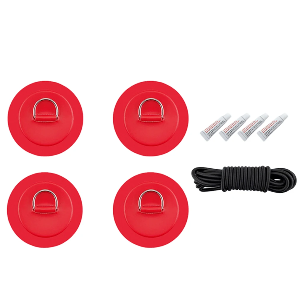 4 шт. из нержавеющей стали D Ring Pad Patch PVC Круглый кольцевой коврик для надувной лодки