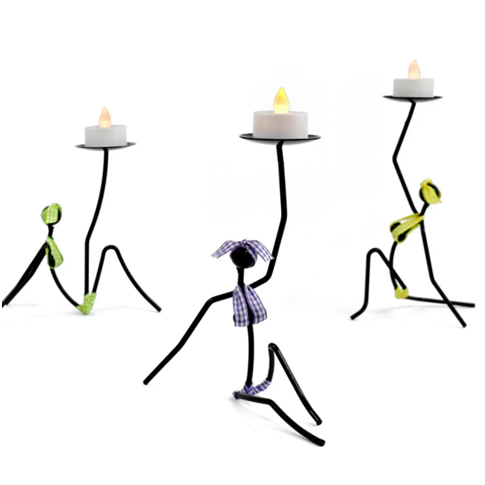 Скандинавские металлические светодиодные свечи украшения поделки для девочек