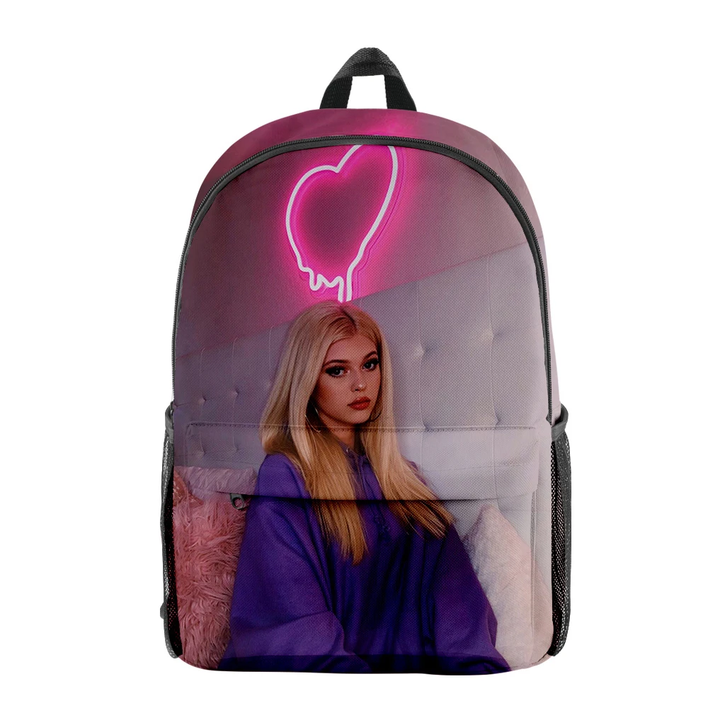 Модный серый Рюкзак Loren из ткани Оксфорд повседневная школьная сумка на молнии с