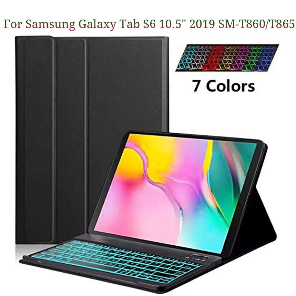 Магнитный съемный чехол для клавиатуры Samsung Galaxy Tab S6 тонкий Чехол подставка 10 5