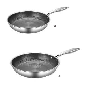 896a non stick stainless steel material wok pans with stay with handle pfoa free for home induction electric and gas cooktops free global shipping